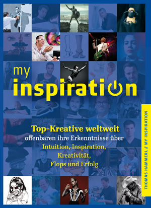 Buchcover: Thomas Hammerl -  "my inspiration" - Design by Harald Sianos